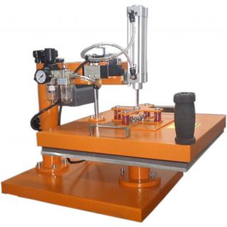 Pnömatik Transfer Baskı Düz Pres 38x38