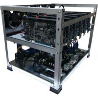 6 GPU Aluminum Open Air Mining Rig Case Ethereum Zcash Bitcoin Monero