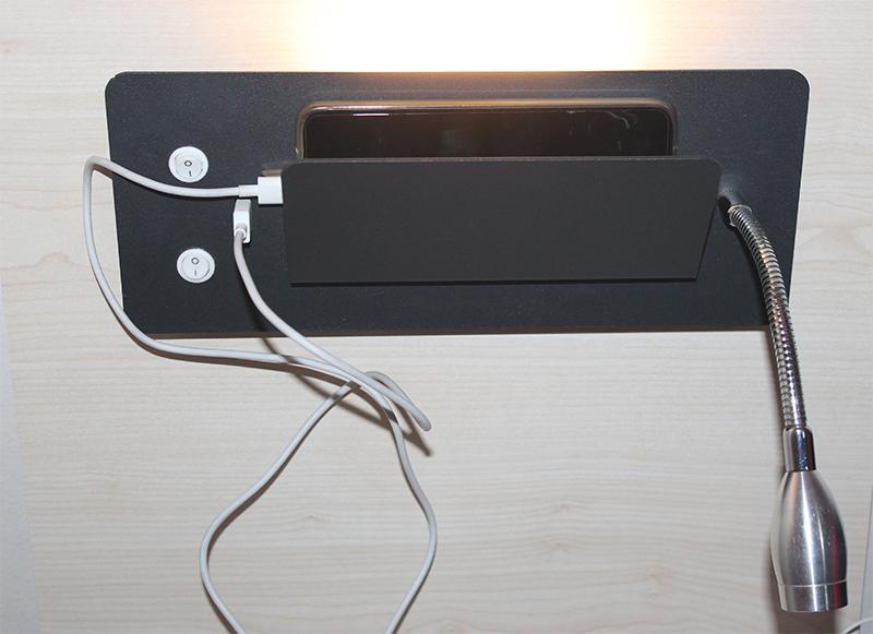 Otel Yatak Odası Lambası, Duvar Lambası, Okuma Lambası, Usb Telefon Şarj